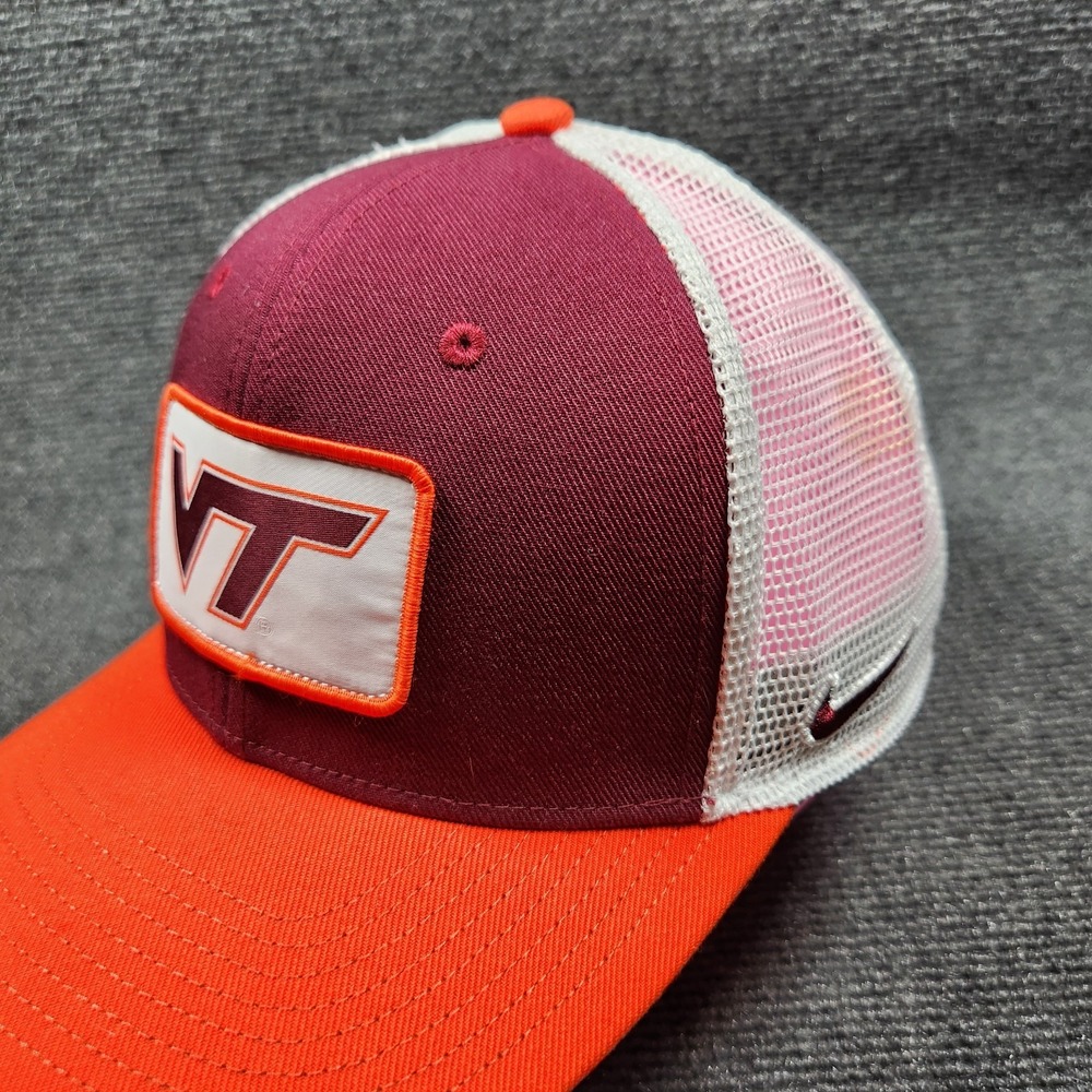 Virginia Tech Hokies Hat Cap Snapback Nike Rise Colorblock Meshback Structured